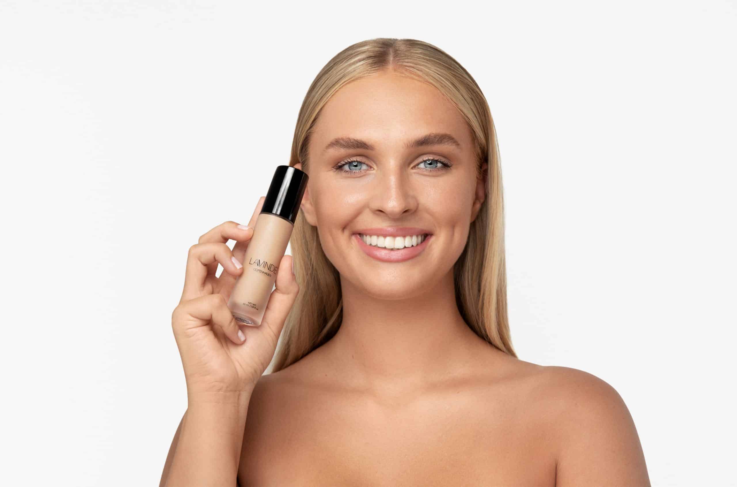 Lavinde beauty campaign for foundations shot by beauty photographer Anja Ekstrøm