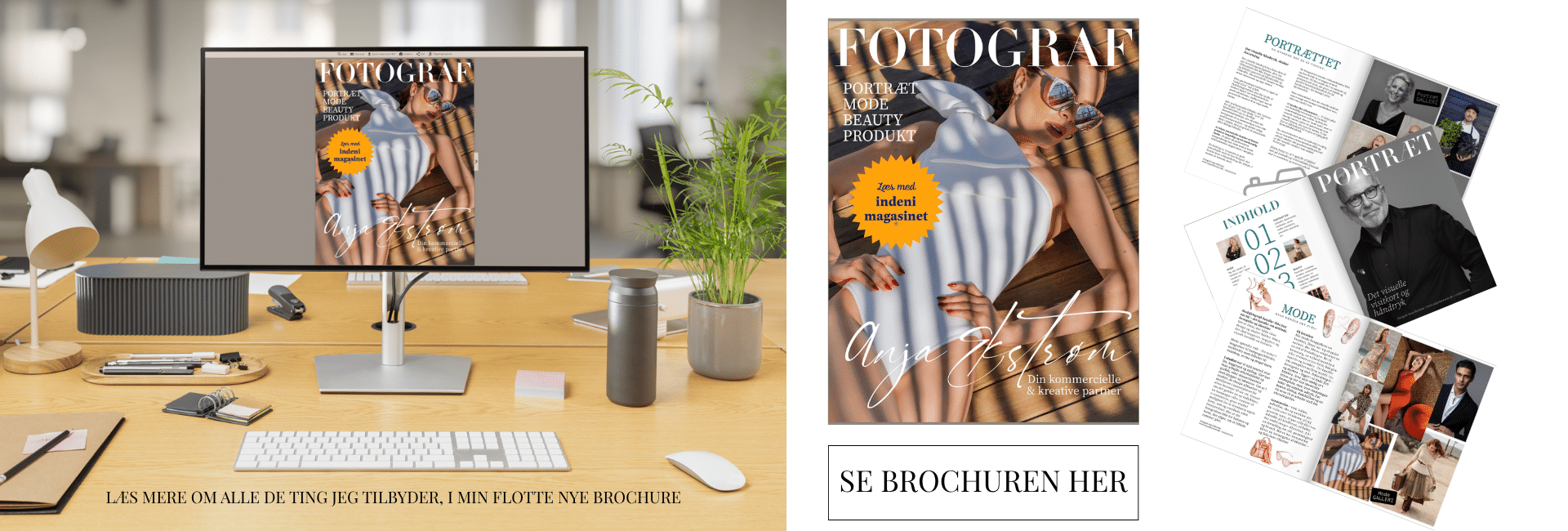 Banner online brochure fotograf Anja Ekstrøm