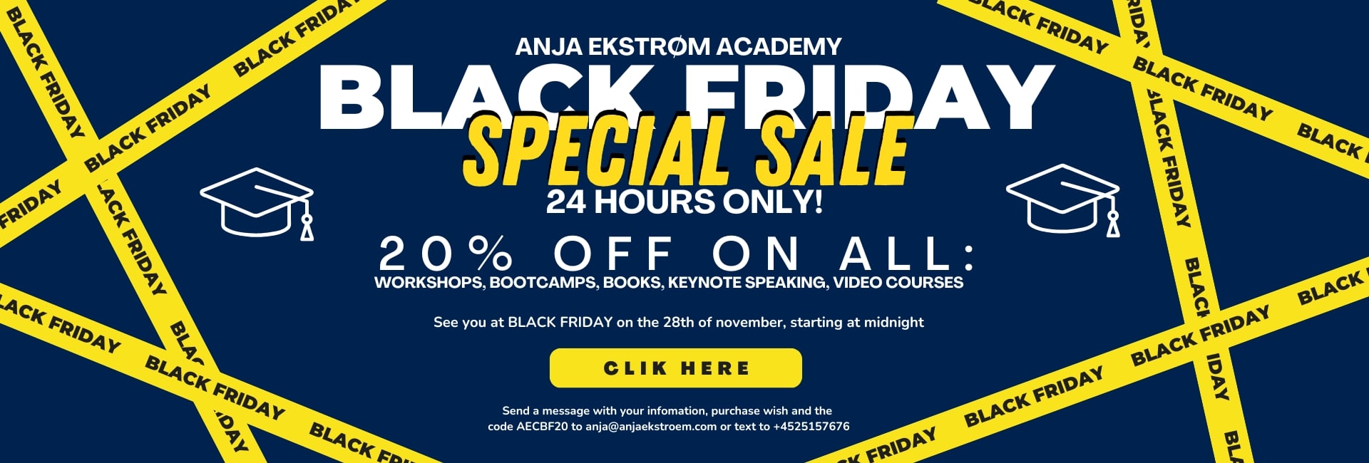 Black Friday tilbud fotograf og underviser Anja Ekstrøm